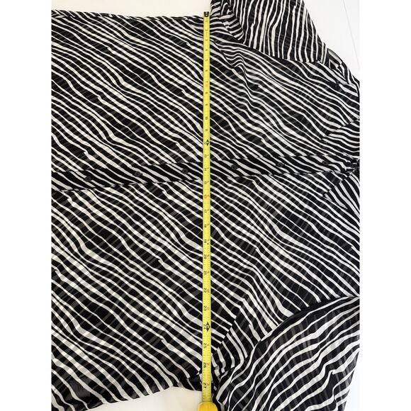Lane Bryant Top Women's 22/24 Zebra Striped Sheer Animal Print Button Down NWT - Picture 8 of 13